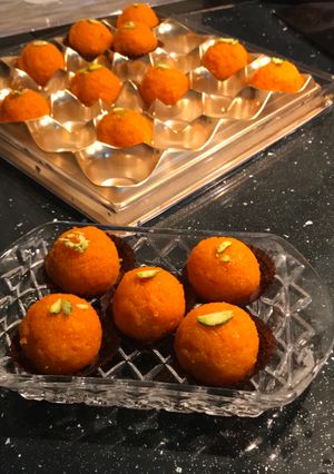 A picture of Motichur ladoo.