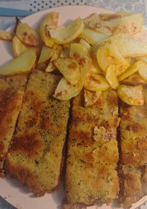 Una foto de Cachopo de ternera cecina y queso de cabra