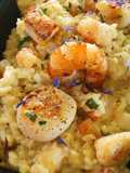 Risotto aux Crevettes et Saint-Jacques