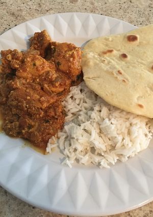 Una foto de Pollo al curry (India)