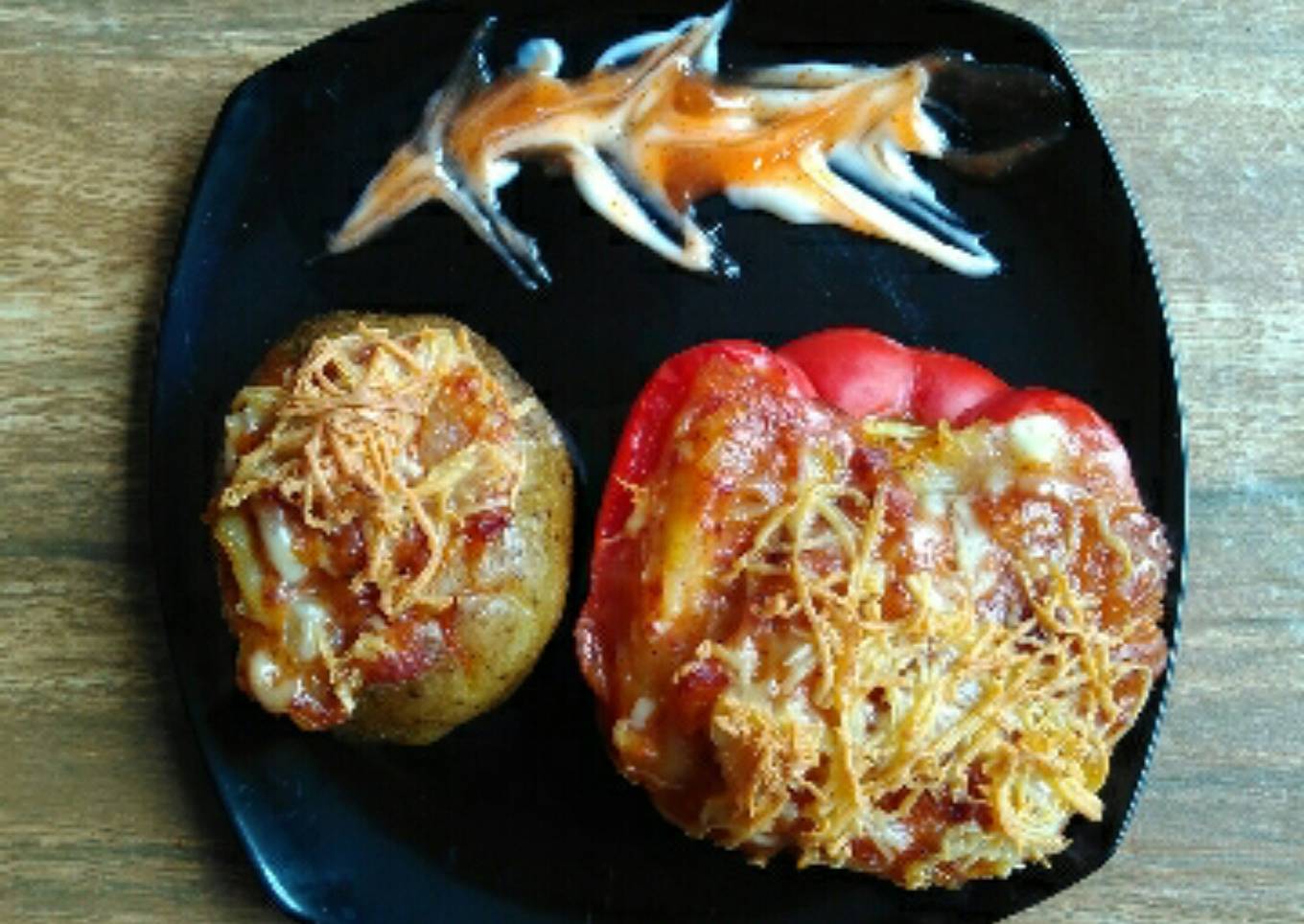 Baked Mash Potato Paprika