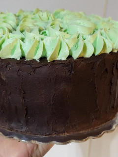 Una foto de Torta de chocolate y Menta sin gluten