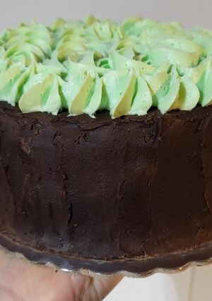 Una foto de Torta de chocolate y Menta sin gluten