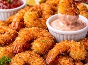 A picture of panko fried shrimp