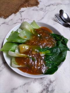 Foto resep Pokcoy Siram Saus Bawang Putih