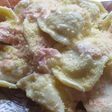 Sorrentinos a la crema con jamón