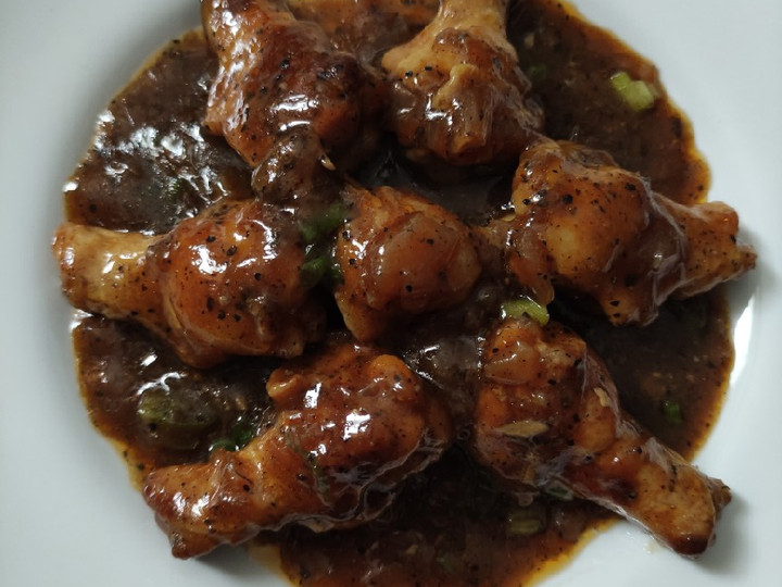 Cara Memasak Black pepper chicken wings Menu Enak