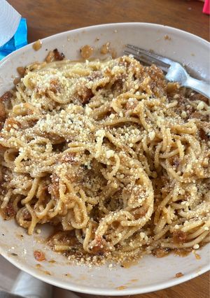 Una foto de Fideos con tuco