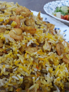 عکسی از دستور پلو میگو