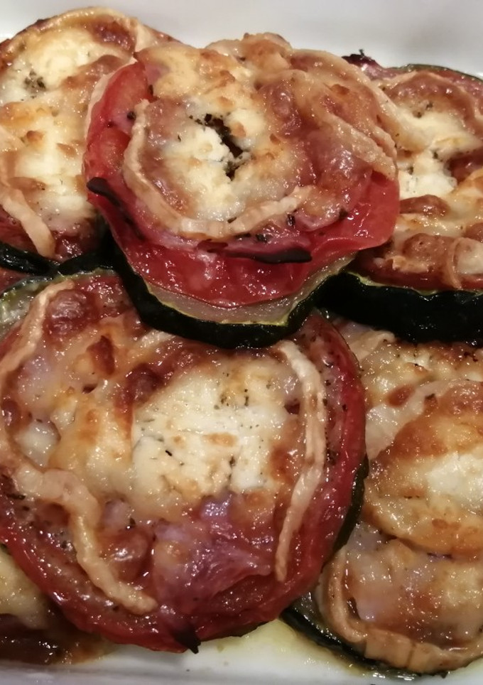 Una foto de Pizza de calabacín
