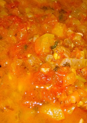 A picture of Pyaaj Tamatar ki sabji.