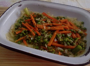 Una foto de Pastel de Patatas._(Papas) Con Vegetales