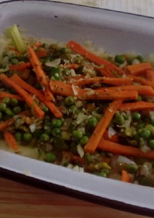 Una foto de Pastel de Patatas._(Papas) Con Vegetales