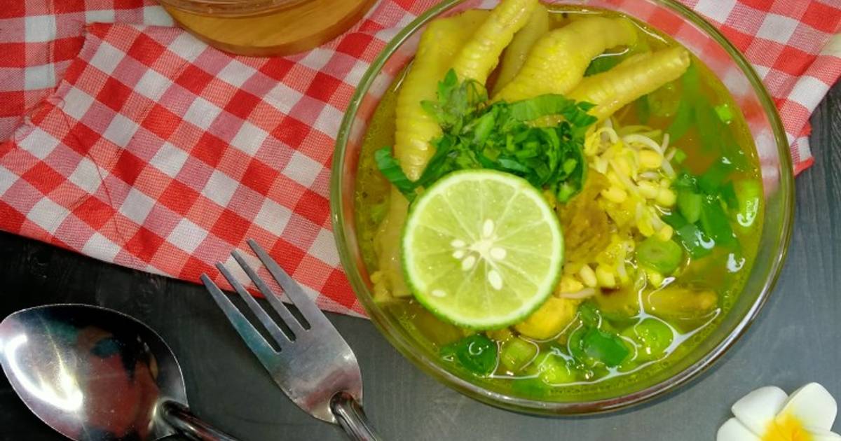 Resep Soto Bening Tulang Dan Ceker Ayam 🐔 Oleh Zhafrans Kitchen Cookpad