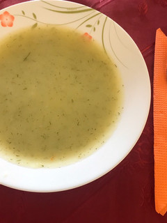 Una foto de Crema de pepino con eneldo