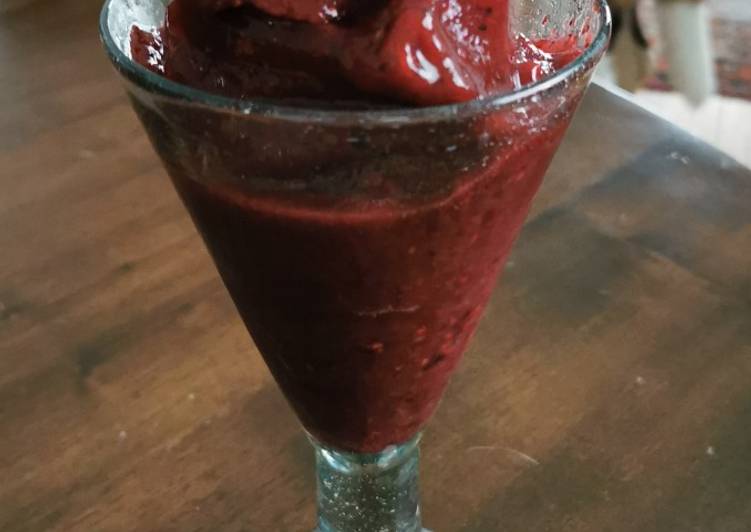Frappé de frutas rojas Receta de Lena T Cookpad
