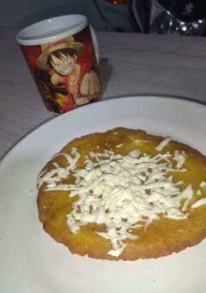 Una foto de Arepa dulce frita