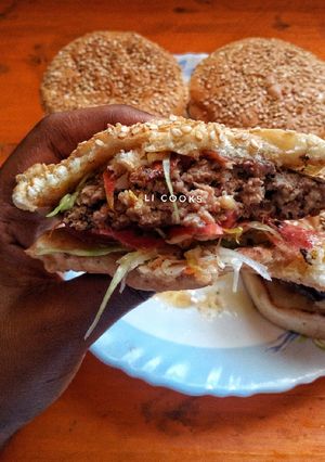 A picture of Home-made Beef Burgers.