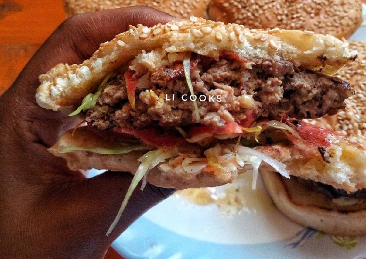 Recipe of Quick Home-made Beef Burgers