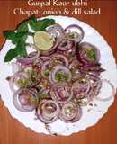 Chapati onion & dill salad 🥗🧅🍋🌶️