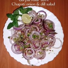 Chapati onion & dill salad 🥗🧅🍋🌶️ A picture of Chapati onion & dill salad 🥗🧅🍋🌶️.