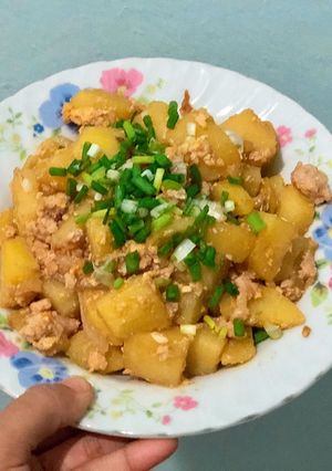 รูปของ หมูสับผัดมันฝรั่ง