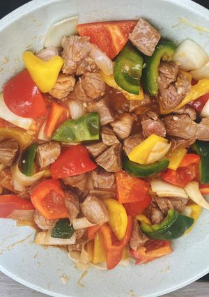 Hình của món Bò lúc lắc.