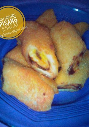 Foto resep Roti Gulung Pisang Coklat