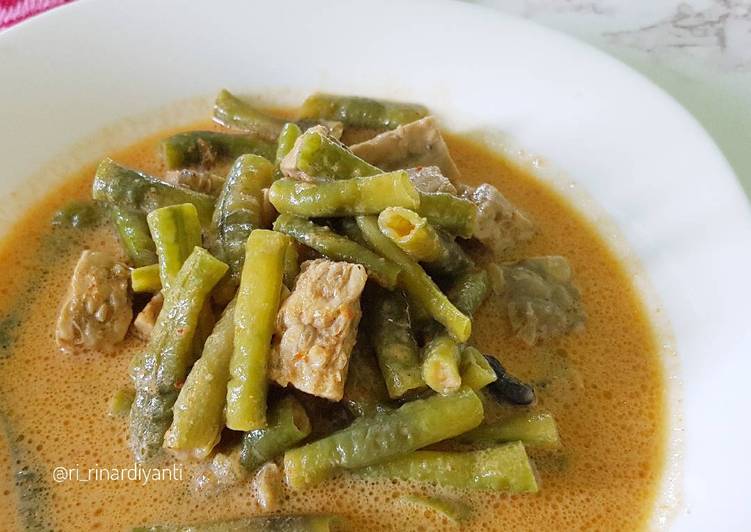 95. Lodeh Tempe Kacang Panjang (Recipe Heni Maria)