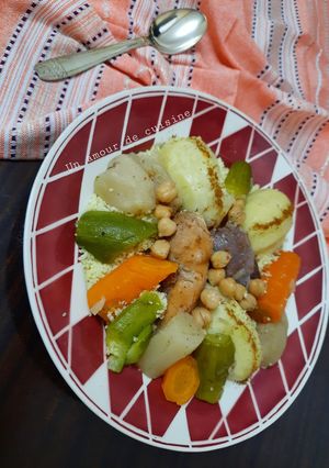 Une photo de Couscous sauce blanche 🥣