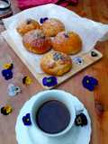 Bollos con violetas