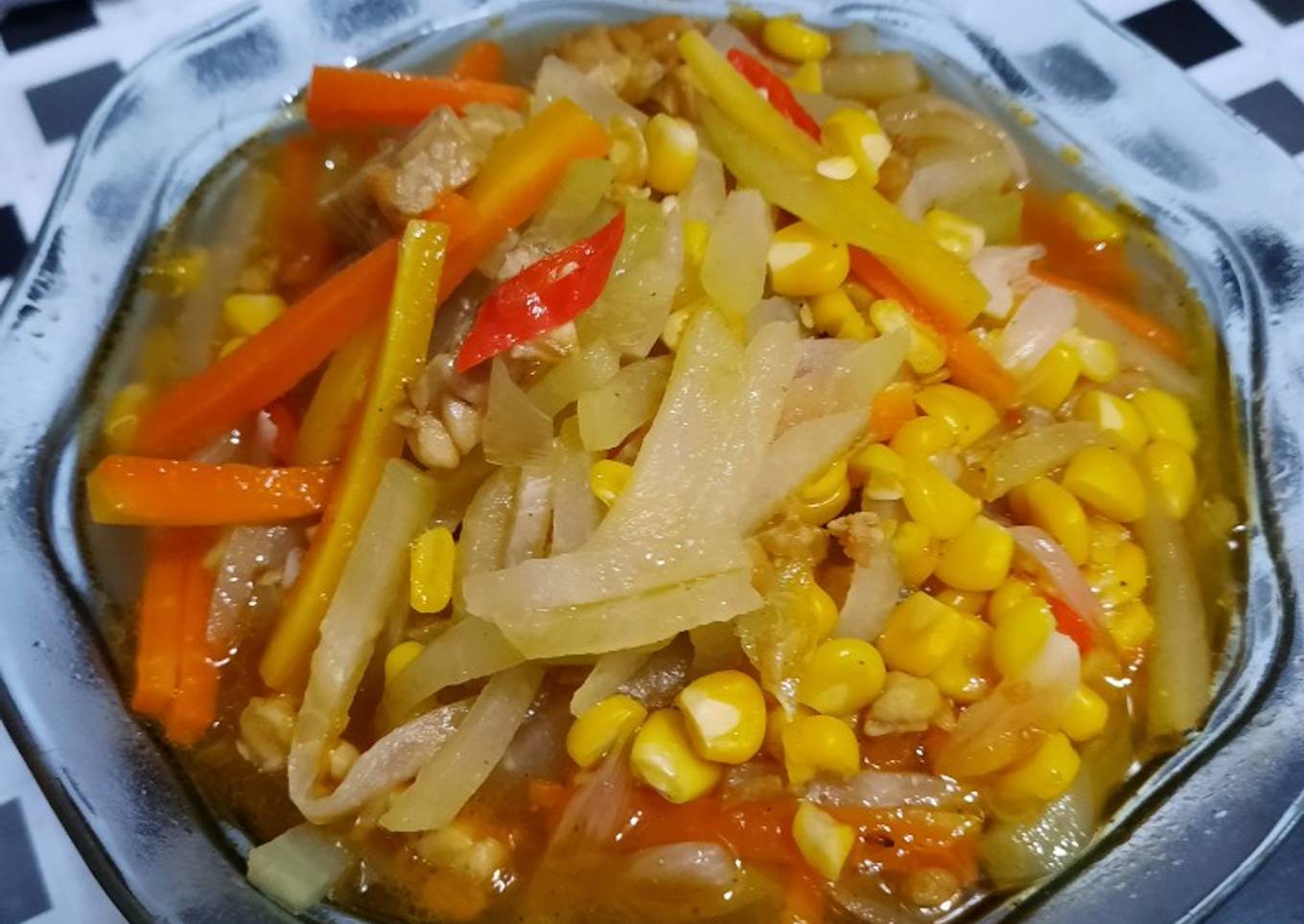 Tumis Labu Wortel Jagung Tempe