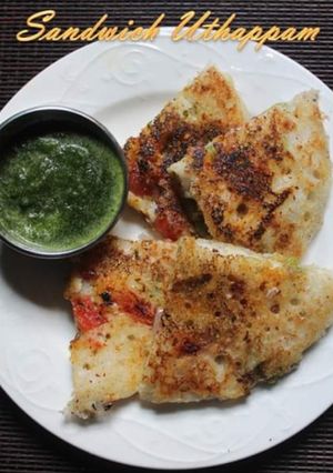 A picture of Sandwich uthappam.