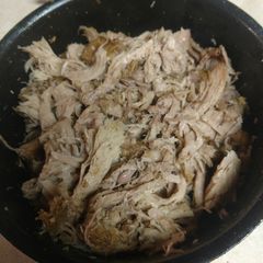 A picture of Crock pot pork shoulder butt roast.