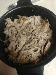 A picture of Crock pot pork shoulder butt roast.