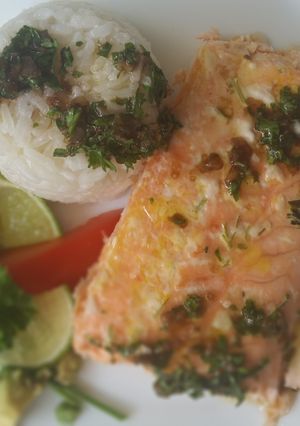 Una foto de Filet de salmón maga