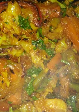 A picture of Mix vegetable stir fry.
