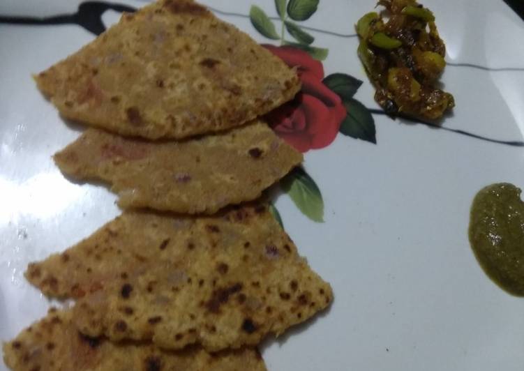 Poha paratha