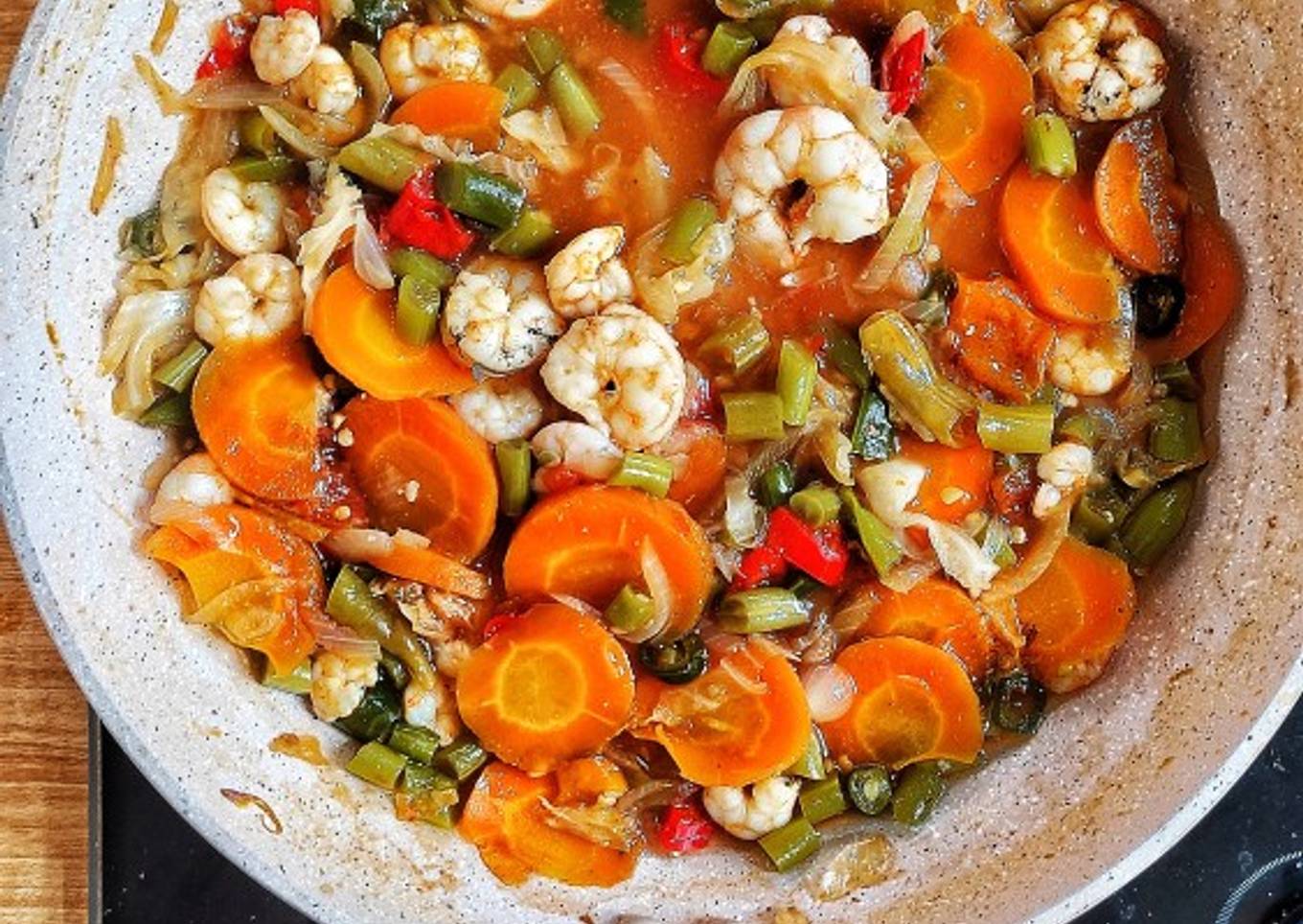 Vegetable Shrimp Teriyaki