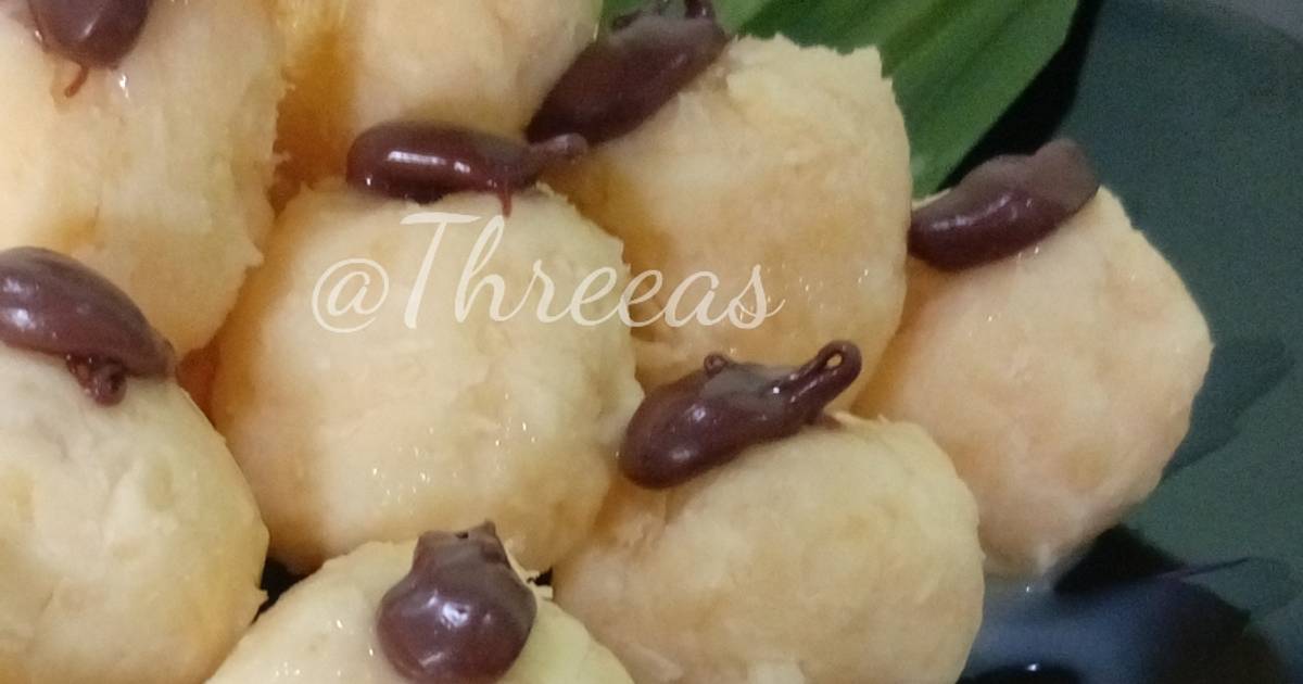Resep Bola singkong susu pasta coklat oleh Wulan Threeas Cookpad