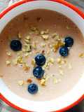 Smoothie de banana e ameixa