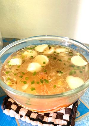 Foto resep Sup Bakso Ikan Rumahan