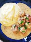 Albóndigas en salsa de setas