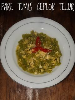 Foto resep Pare Tumis Ceplok Telur
