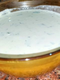 صورة لوصفة صلصه طحينه بالشبت 😋