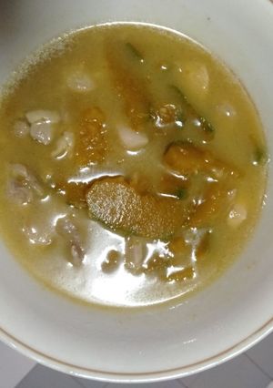 รูปของ ผัดฟักทองใส่ไก่ แบบง่ายๆ (ฉบับเด็กหอ)