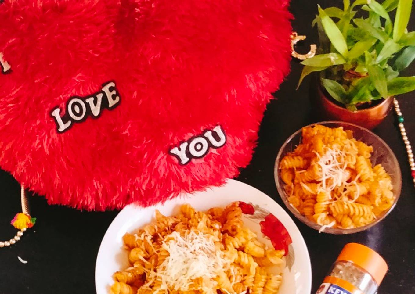 Red sauce pasta (cheese red sauce pasta)