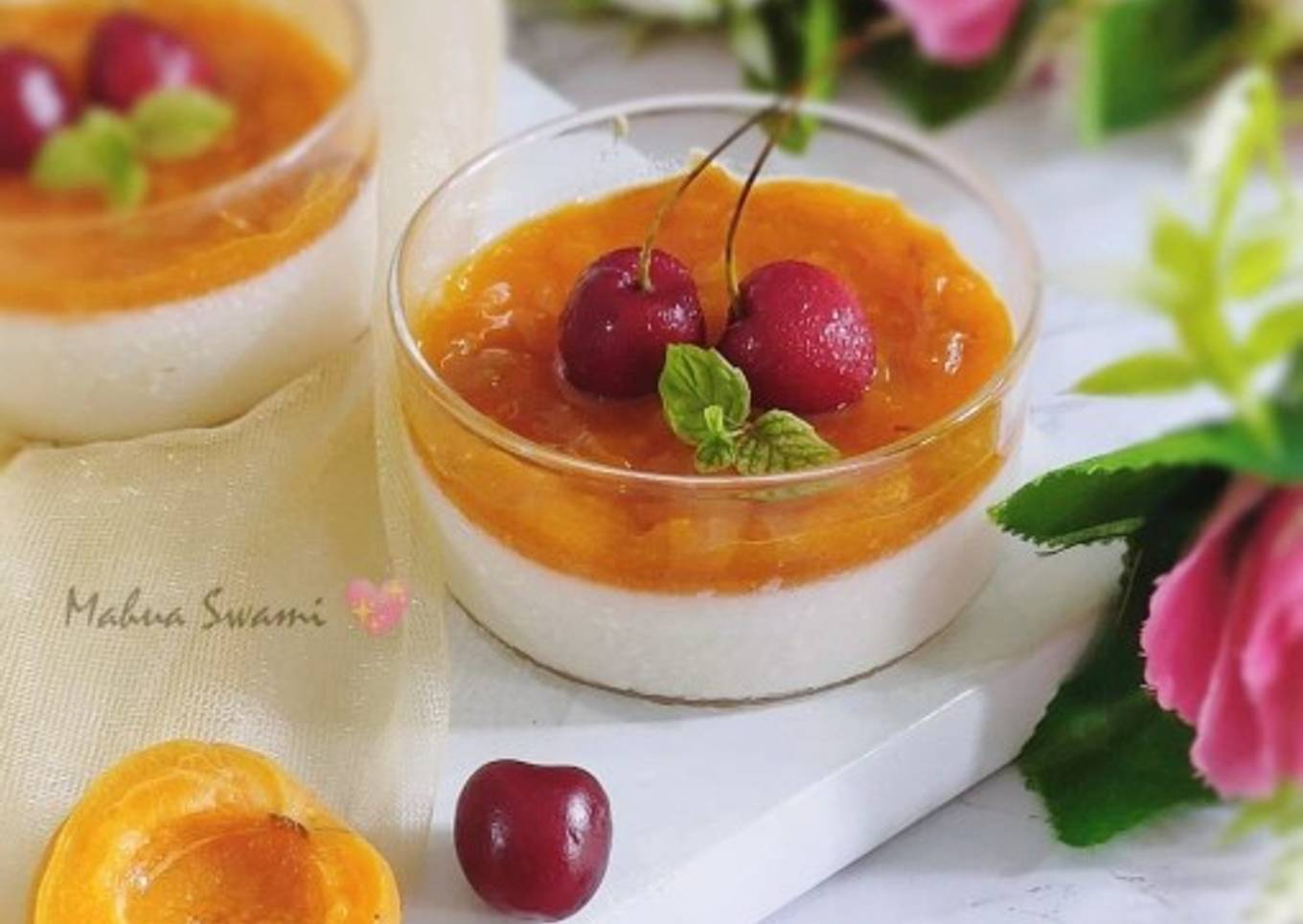 Apricot Coconut Pudding