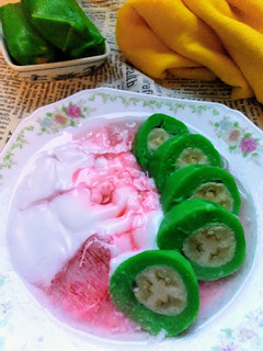Foto resep Es pisang ijo