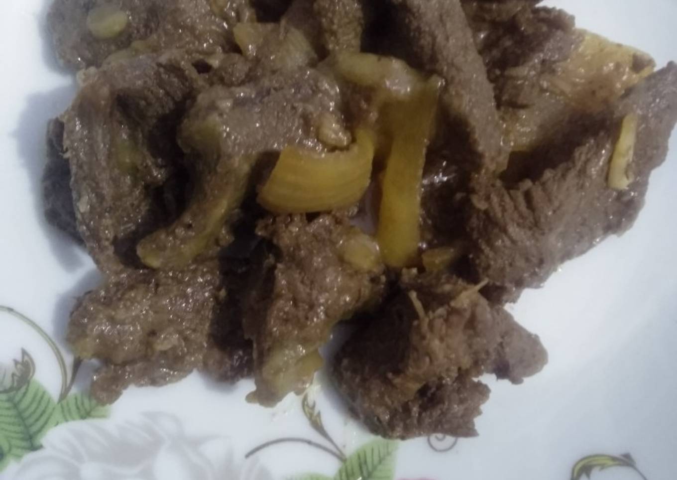 Sapi lada hitam sederhana